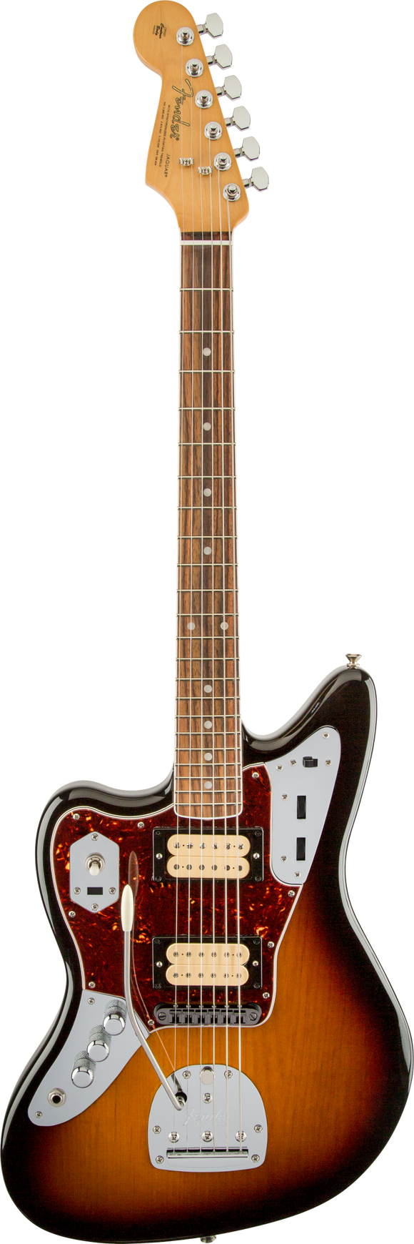 Fender Kurt Cobain Jaguar, Left-Handed, Rosewood Fingerboard, 3-Color Sunburst