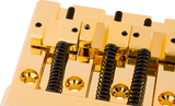 Fender HiMass 4-String Bass Bridge Assembly With Brass Saddles, Gold