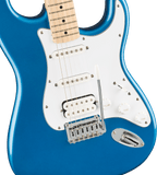 Squier Affinity Series Stratocaster HSS Pack, Lake Placid Blue, Gig Bag, 15G Amp