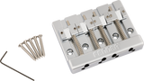 Fender HiMass 4-String Bass Bridge Assembly With Brass Saddles, Chrome