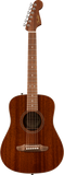 Fender California Standard Redondo Mini with Bag, Spruce Top, Natural Sapele