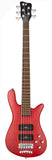 Warwick RockBass Streamer Standard 5, with Gig Bag - Burgundy Red Transparent Satin