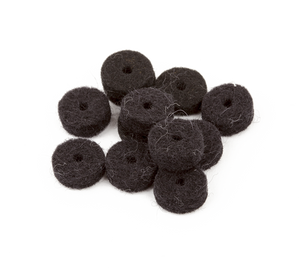 Fender Black Strap Button Felt Washers (12)