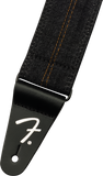 Fender x Wrangler Denim Strap, Washed Black Stitch