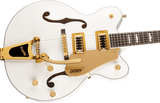 Gretsch G5422TG Electromatic Classic Hollow Body Double-Cut with Bigsby and Gold Hardware, Laurel Fingerboard, Snowcrest White