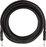 Fender Professional Series Instrument Cable, Straight/Straight, 18.6', Black