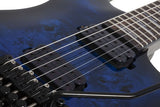 Schecter Omen Elite-6 Floyd Rose Electric Guitar, See-Thru Blue Burst