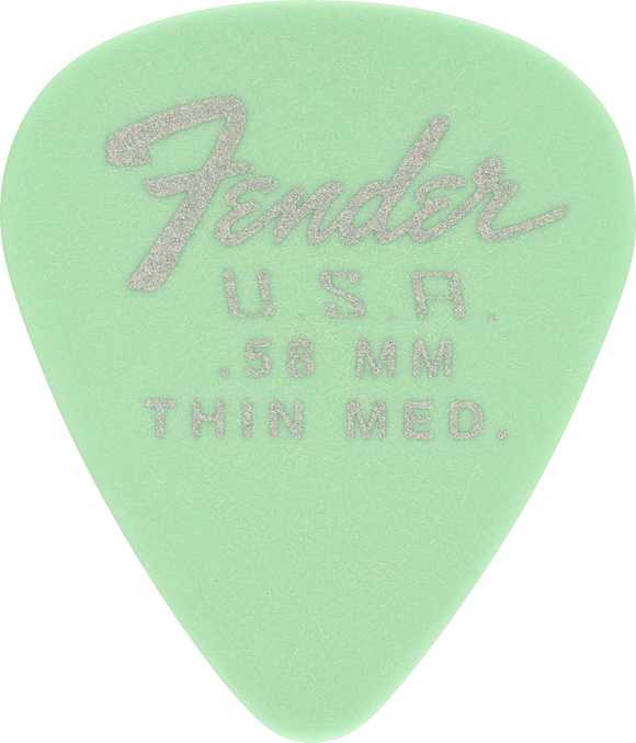 Fender  Dura-Tone 351 Shape, .58, Surf Green, 12-Pack