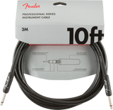 Fender Professional Series Instrument Cable, Straight/Straight, 10', Black