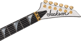Jackson  MJ Series Rhoads RR24MG, Ebony Fingerboard, White with Black Pinstripes