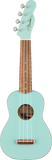 Fender Venice Soprano Uke, Walnut Fingerboard, Daphne Blue