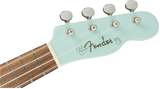 Fender Venice Soprano Uke, Walnut Fingerboard, Daphne Blue