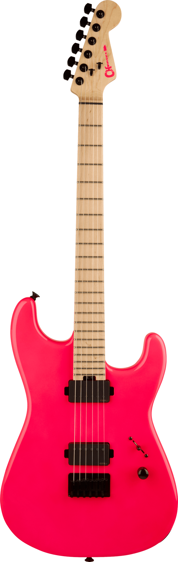 Charvel Limited Edition Sean Long Signature Pro-Mod San Dimas Style 1 HH HT M, Maple Fingerboard, Neon Pink