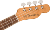 Fender Fullerton Tele Uke, Walnut Fingerboard, White Pickguard, Lake Placid Blue
