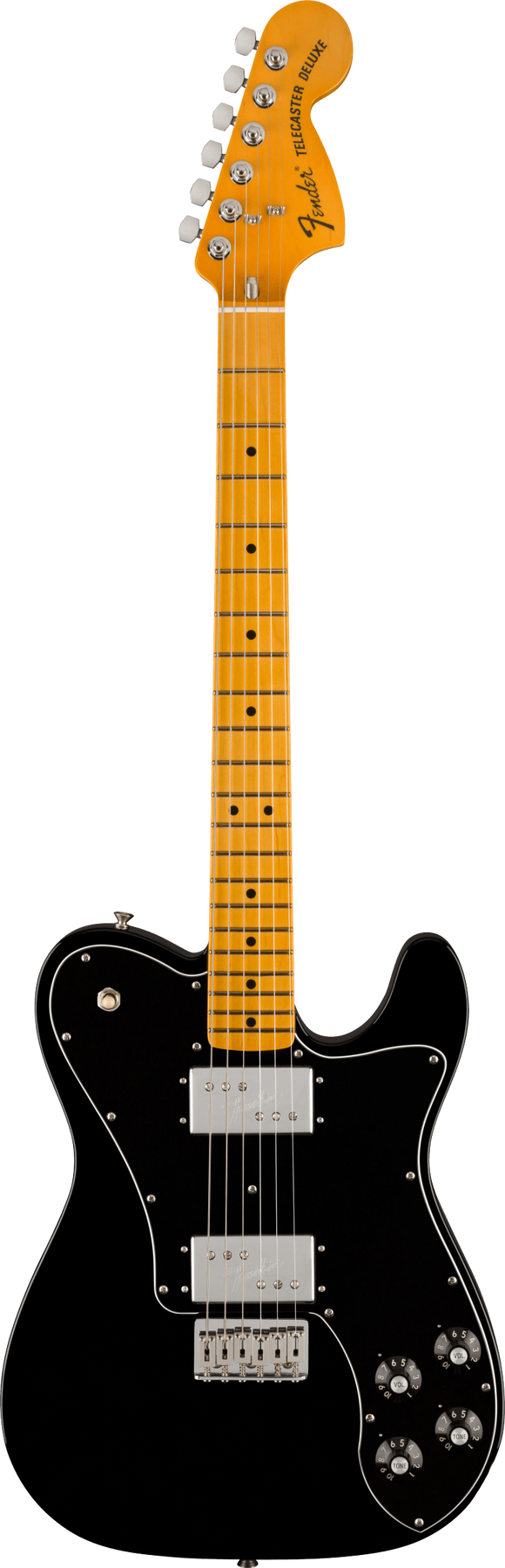 Fender American Vintage II 1975 Telecaster Deluxe, Maple Fingerboard, Black
