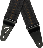 Fender x Wrangler Denim Strap, Washed Black Stitch