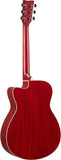 Yamaha FS TransAcoustic Folk Cutaway Acoustic Guitar - Ruby Red