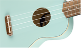 Fender Venice Soprano Uke, Walnut Fingerboard, Daphne Blue