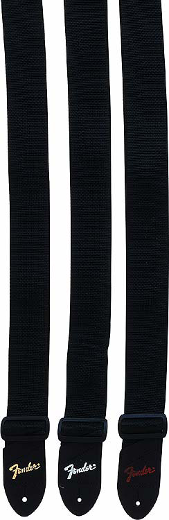 Fender Pick 'N' Strap Black Polyester Guitar Strap