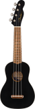 Fender Venice Soprano Uke, Walnut Fingerboard, Black