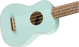 Fender Venice Soprano Uke, Walnut Fingerboard, Daphne Blue