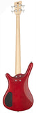 Warwick RockBass Corvette Basic 4 with Gig Bag - Burgundy Red Transparent Satin