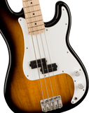 Squier Sonic Precision Bass, Maple Fingerboard, White Pickguard, 2-Color Sunburst