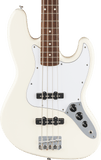 Fender Standard Jazz Bass, Laurel Fingerboard, White Pickguard, Olympic White