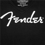 Fender Women's V-Neck Spaghetti Logo T-Shirt, Black