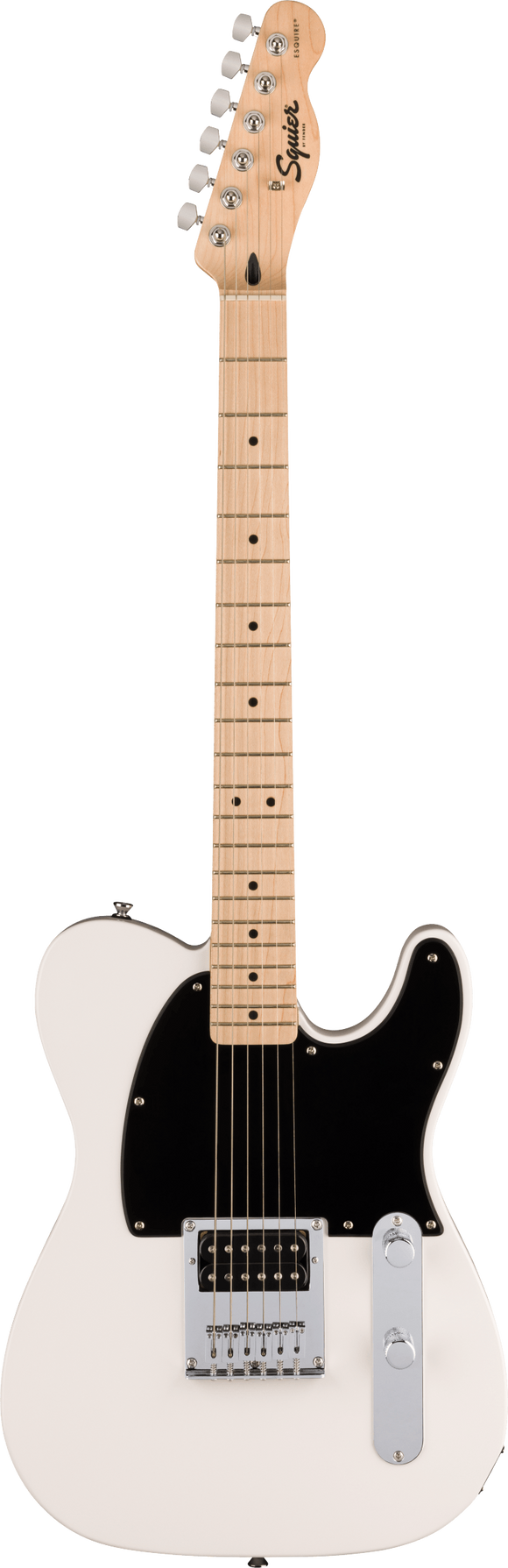 Squier Squier Sonic Esquire H, Maple Fingerboard, Black Pickguard, Arctic White