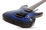 Schecter Omen Elite-6 Floyd Rose Electric Guitar, See-Thru Blue Burst