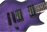 Jackson JS Series Monarkh SC JS22Q, Amaranth Fingerboard, Transparent Purple Burst