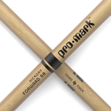 ProMark Forward 5A Lacquered Hickory Drum Sticks with Wood Tips