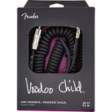 Fender Jimi Hendrix Voodoo Child Coiled Cable, 30', Black