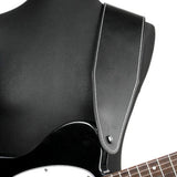 Richter Bass Guitar Padded Leather Strap Black