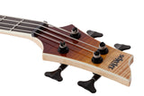 Schecter SLS Elite-4 Electric Bass with Maple Top, Swamp Ash Body, Maple/Walnut/Padauk Neck, Antique Fade Burst
