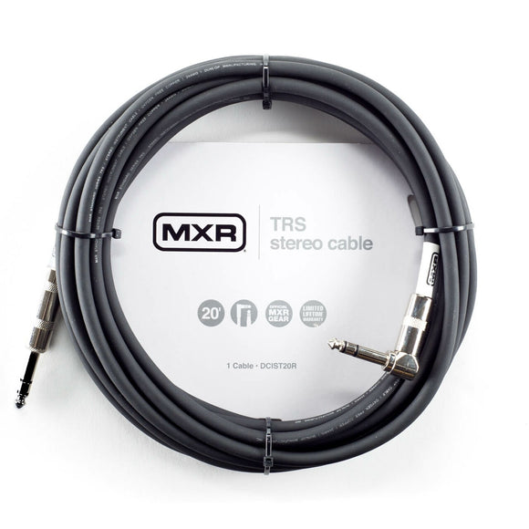 MXR 20ft TRS stereo cable - right / straight