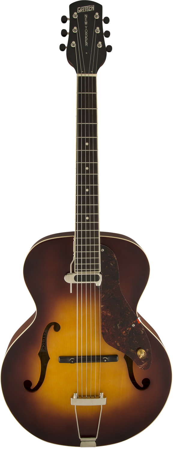Gretsch G9555 New Yorker Archtop Guitar with Pickup, Semi-gloss, Vintage Sunburst