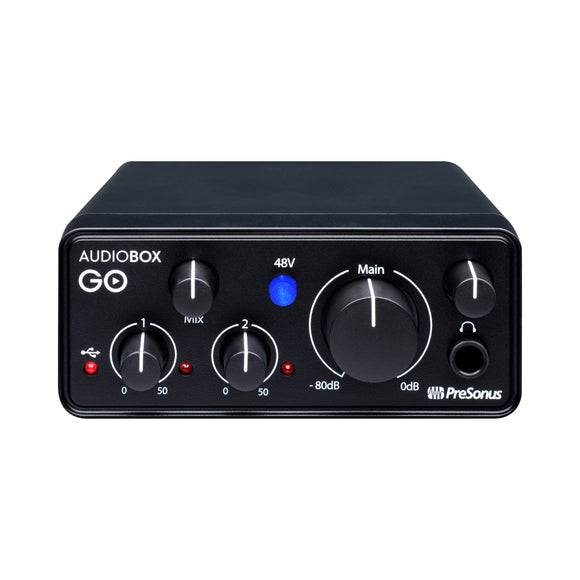 PreSonus AudioBox GO Compact 2x2 USB Audio Interface