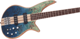 Jackson Pro Series Spectra Bass SBP IV, Caramelized Jatoba Fingerboard, Caribbean Blue
