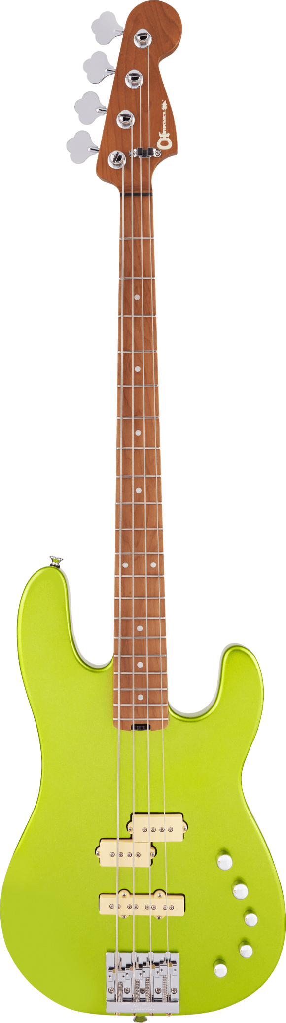 Charvel Pro-Mod San Dimas Bass PJ IV, Lime Green Metallic