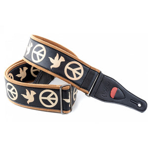 Right On! Straps Steady Standard Plus Legend Peace & Doves Guitar Strap