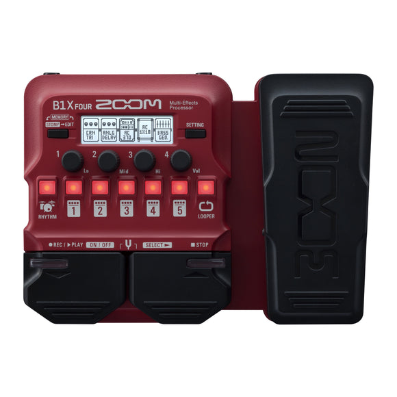 Zoom B1X Four Multi-Effects For Bass Guitar with Expression Pedal