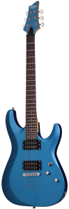 Schecter C-6 Deluxe Electric Guitar - Satin Metallic Light Blue