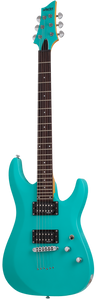 Schecter C-6 Deluxe Electric Guitar - Satin Aqua