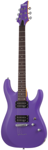 Schecter C-6 Deluxe Electric Guitar - Satin Purple