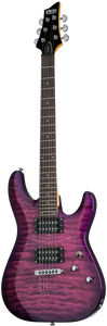Schecter C-6 Plus 6 String Electric Guitar - Electric Magenta