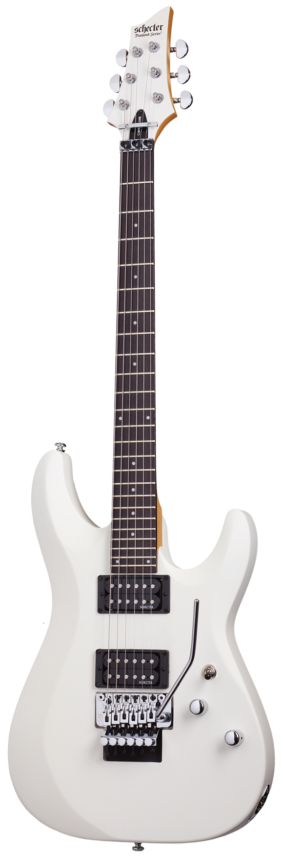 Schecter C-6 Deluxe Electric Guitar Floyd Rose - Satin White