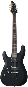 Schecter C-6 Deluxe Left Handed Electric Guitar - Satin Black