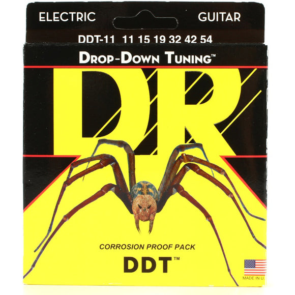 DR DDT7-11 Drop-Down Tuning Electric Strings 7-String Extra Heavy 11-65
